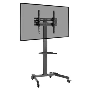 ProperAV Portable Tilting 32 - 55"" TV Trolley Stand - Black - P-TT003 - Afbeelding 1 van 1