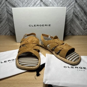 Clergerie Eilis Wildleder Sandalen braun Portugal Gr. 38, US 7,5 mit Karton und Taschen - Bild 1 von 10