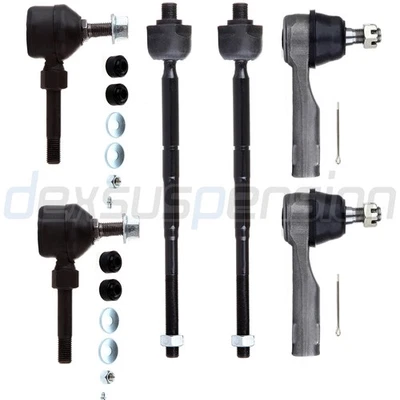 6x Se adapta a Nissan Sentra 1995-2006 Barra estabilizadora de dirección delantera interior exterior extremo de barra de amarre Foto 1 de 4