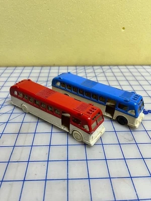 Vintage Keystone Plastic Commuter 8” Buses for parts - Image 1 of 4