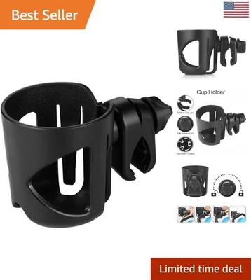 通用 360° 旋转杯架,适用于婴儿车、自行车和移动设备 — 第 1/4 张图片