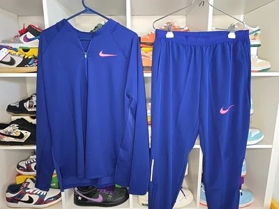 Nike Pro Elite 2023 Traje de Pista Calentamiento Completo EE. UU. Para Hombre Talla Grande Top y Pantalón Foto 1 de 4
