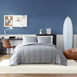 Nautica - Ensemble de couette King, literie en microfibre pêche avec chamois assortis - Photo 1/6