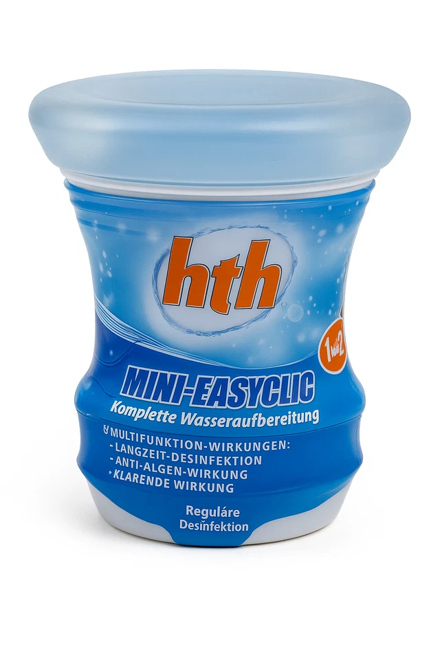 HTH Mini-Easyclic Dosierschwimmer Chlor Algen FlockungTabletten 750gr B-Ware