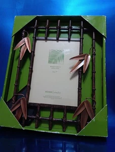 Home Studio Monterrey Collectoon 5 X 7 Copper Metallic Frame Bamboo Jungle Style - Picture 1 of 5