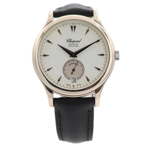 Chopard 161860-1001 L.U.C Men's Micro Rotor Wristwatch 18k White Gold Full Kit - Picture 1 of 5