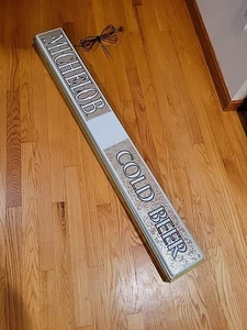 Vintage Michelob 48" Beer Backlit Sign - Cold Beer Bar Sign 324-001-76 - Picture 1 of 14