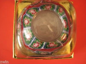 CANDLE  paperweight millefiori murano design floral multi color round new floral - Picture 1 of 6