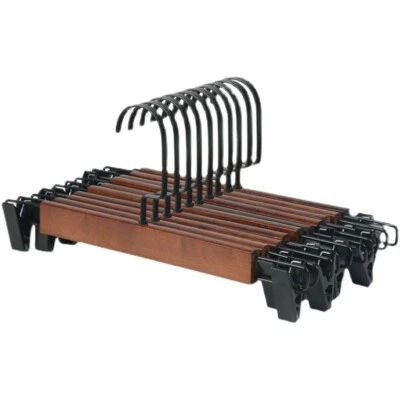 Hot Solid wood pants rack, pants clip, tie rack, traceless clothing support - Bild 1 von 4