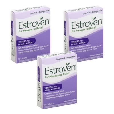 Alivio de la menopausia Estroven Mood Boost 30 cápsulas - Paquete de 3 Foto 1 de 4