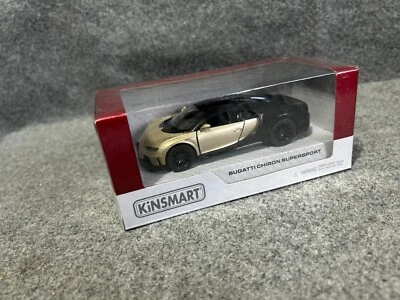 BUGATTI CHIRON SUPERSPORT 1/38 RETROCARICA PULL BACK KINSMART modellino METALLO - Immagine 1 di 4
