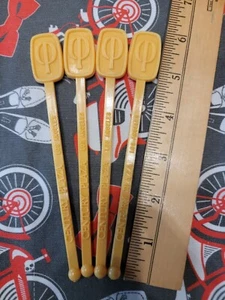 Vintage Century Plaza Hotel Los Angeles Drink Stirrers Swizzle Sticks Yellow  - Picture 1 of 4
