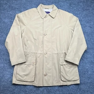 Ralph Lauren Purple Label Mens Large Beige Khaki Polyester Top Coat Over Rain - Picture 1 of 21