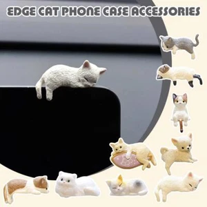 DIY Edge Cat Figurines Simulation Resin Cat Refrigerator Sticker Material New D4 - Picture 1 of 20