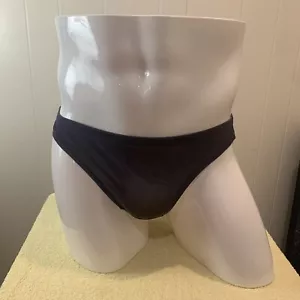 ALFANI Men Black 100% Silk Bikini Brief Underwear sz S - Picture 1 of 6