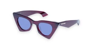 Karen Walker Astral Arrow B Sunglasses | OxBlood, Blue Lens CatEye, Bio-Acetate - Picture 1 of 5