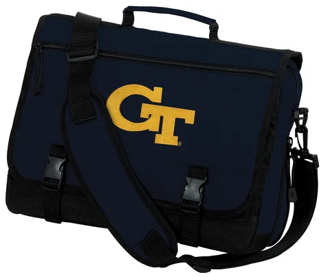 Georgia Tech Messenger BagNCAA Logo School Travel Work Bags GIFT IDEAS Cover