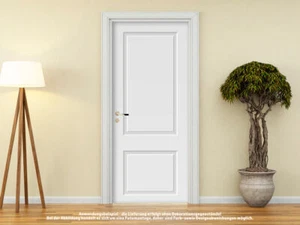 Türtapete Türposter KASSETTEN TÜR WEISS HOLZ selbstklebend 205 x 88 cm Holztür - Bild 1 von 1