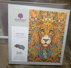 WENTWORTH WOODEN PUZZLE - KING LION - 250 PIECES - Picture 1 of 2