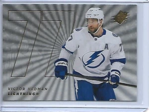 2024-25 UD SPX BASE SILVER PARALLEL VICTOR HEDMAN HOCKEY CARD - Picture 1 of 1