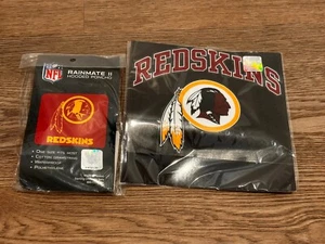 Washington Redskins Kapuzenponcho Einheitsgröße passt den meisten NFL lizenziert. & 8x8 Aufkleber - Bild 1 von 4
