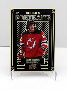 2022-23 Upper Deck Series 2 UD Portraits Insert Card #P-63 Nikita Okhotiuk - Picture 1 of 1