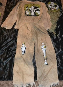 Espeluznante Zombie con Máscara Conjunto Completo Disfraz de Halloween Se adapta a Niños Talla 14-15-16 - Imagen 1 de 2