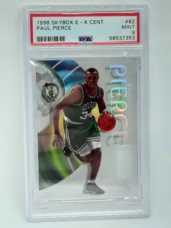 *PSA 9* Paul Pierce 1998-99 Skybox E-X Century - RC #82 - Boston Celtics - Image 1 of 2