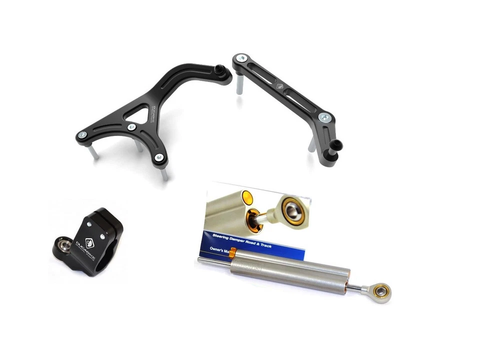 Kit Amortiguador Dirección Ducabike Ducati Multistrada 950 1200 1260 V2 - Negro-Negro Foto 1 de 1