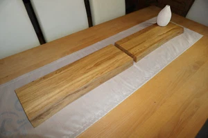 2 x Wandboard Baumkante Eiche 60 cm Wild Regal Regalbrett Steckboard Massivholz - Bild 1 von 10
