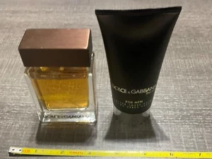 RARE PAIR The One by Dolce & Gabbana Eau de Toilette Spray W/ Aftershave - Picture 1 of 6