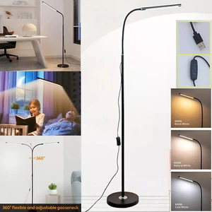 Dimmable LED Floor Lamp Night 360° Standing Light Modern Living Reading Room - Picture 1 of 24
