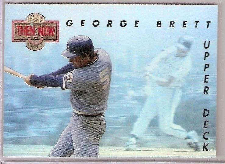 GEORGE BRETT 1992 UPPER DECK THEN NOW 1973 1993 TN2 2 KANSAS CITY ROYALS HOF MVP - Image 1 of 1