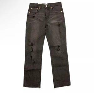 Levis Strauss Youth Girl's High Rise Stretch Adjustable Waist Straight Jeans 14 - Picture 1 of 4