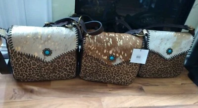 Bandolera Nocona Western para mujer pelo de becerro guepardo multicolor N770010397 Foto 1 de 4