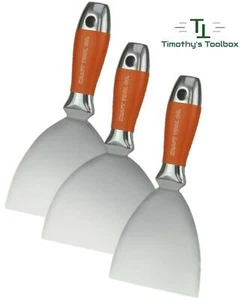 Kraft 1-teiliges Sure Grip All-Edelstahl-Kittmesser-Set (4 Zoll 5 Zoll 6 Zoll) - Bild 1 von 4