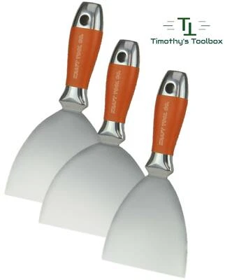 Kraft 1-Piece Sure Grip All-Stainless Putty Knife Set (4”, 5”, 6”)  - Image 1 of 4