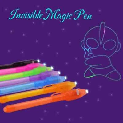 Invisible Ink Pen UV Light Spy Pens Magic Marker Secret Message Pen Premium Pens - Image 1 of 4