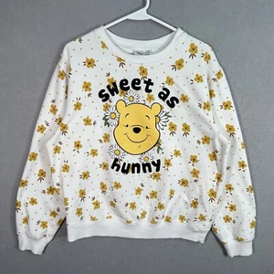 Disney Winnie The Pooh Sweet As Hunny Sweatshirt Youth XL White Girls - Picture 1 of 9