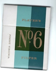 CIGARETTE PACKET-HARD-Player's No.6, Filter, 19, UK-# - Picture 1 of 4