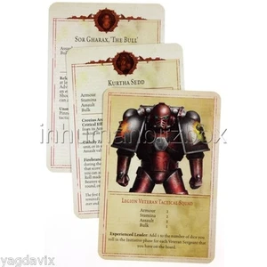 BaC10 TROOP WORD BEARERS CARD x3 ENGLISCH WARHAMMER 40000 BITZ W40K HORUS HERESY - Bild 1 von 1