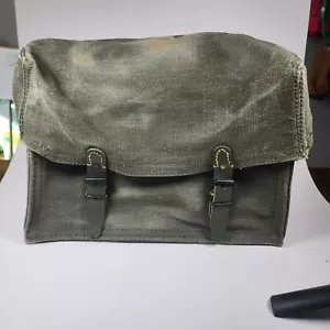 Borsa messenger vintage esercito militare campeggio bug out borsa tracolla bici - Foto 1 di 12