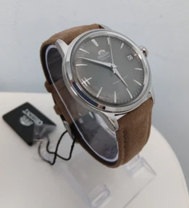 Orient Bambino Automatic (38mm) Grey Dial / Brown Leather Strap RA-AC0M13N30B - Picture 1 of 18