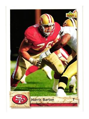 1992 Upper Deck #430 Harris Barton San Francisco 49ers - Image 1 of 2