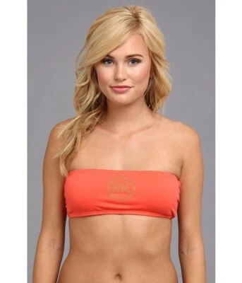 MICHAEL Michael Kors 261275 Women's Logo Bandeau Top Swimwear Size Small - Image 1 of 2