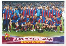 077 TEAM WINNER LEAGUE 2004 - 2005 # FC.BARCELONA STICKER PANINI SUPER BOAT 2006