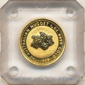 Moneda de oro Australia Canguro 1989, 1879 1/10 oz 15$ - Imagen 1 de 2