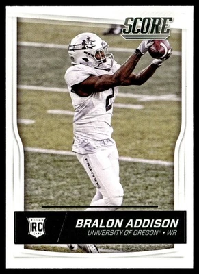 2016 Score Bralon Addison Rookie Oregon Ducks #376 - Image 1 of 2