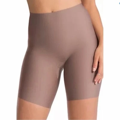 SPANX 2X Thinstincts Mid-Thigh Shorts 0248 mocha brown Plus Size Style purple - Изображение 1 из 4