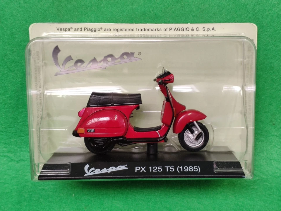 COLLEZIONE PIAGGIO VESPA MODELLINO 1:18 VINTAGE PX 125 T5 POLE POSITION no 200 P - Immagine 1 di 4